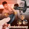 Ellis-7 Thrusting & Vibrating Drill Spirals Double Cock Rings Prostata-Massagegerät