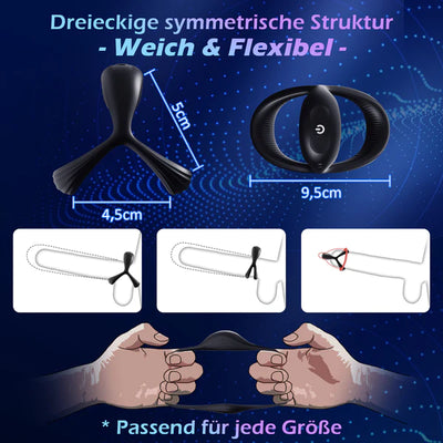 Louise - Dreieckiger Penis-Vibrationsring