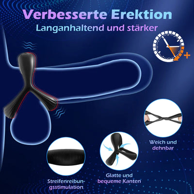 Louise - Dreieckiger Penis-Vibrationsring