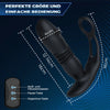 SAUL 3 Teleskopisch 12 Vibration Doppel-Penisring Prostata Vibrator