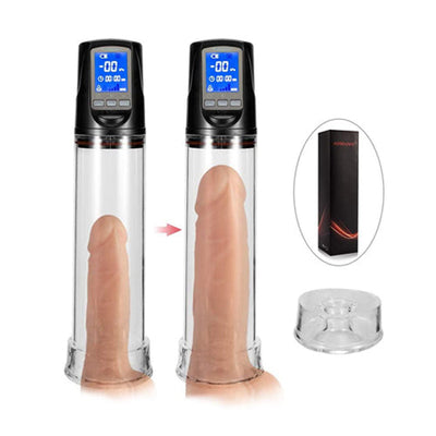 Automatische Penispumpe 2 Saugmodi Vakuumpumpe Penis LED