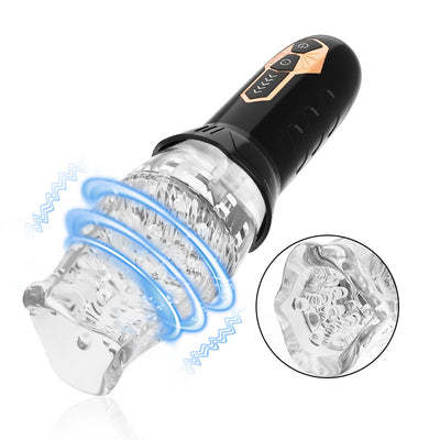 ORKAN 2 IN 1 Oralsex Cup Masturbator 7 Rotation 7 Vibration Lustytime