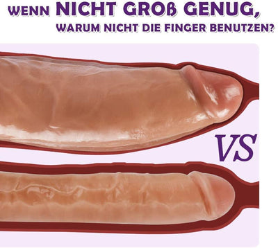 Realistischer Dildo mit Kleiner Eichel und Saugnapf