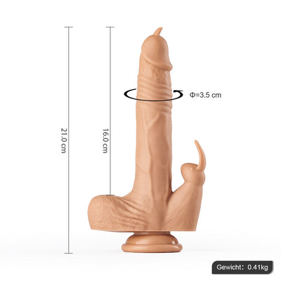 3 IN 1 Dildo Stoßen Vibration Hase Elektrischer Dildo JIUAI