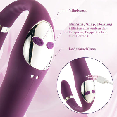 Ziehen Heizen Vibrator Multi-Punkt-Stimulation 10 Vibrationen Ziehen