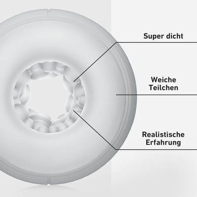 9 Vibrieren Doppelkopf Masturbator Cup mit engen Kanal