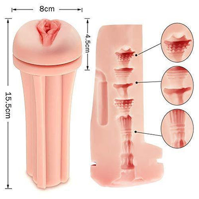 Elektrischer Masturbator Cup Vagina 3D Strucktur  mit 10 Vibrationsmodi