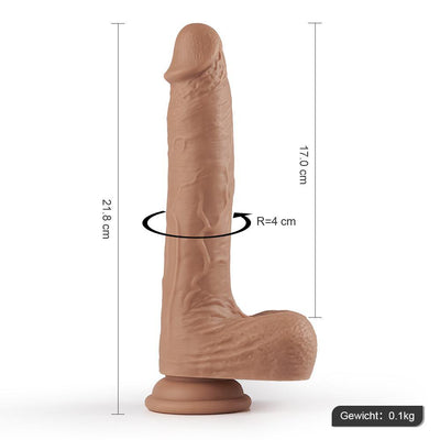 Realistiche Dildo 5 Stoßmodi 7 Vibrationsmodi Fernbedienung 17 cm MANNI