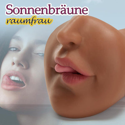 Braune Blowjob Taschenmuschi manueller realistischer Masturbator