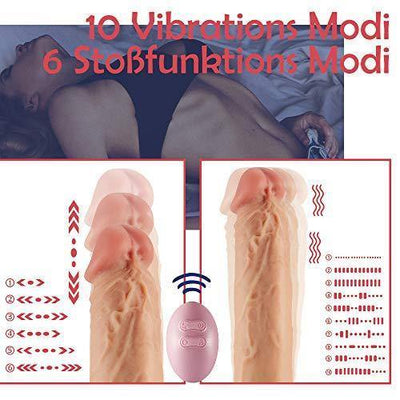 Dildo Vibratoren für Sie mit Stoßfunktion  10 Modi Aivrobta