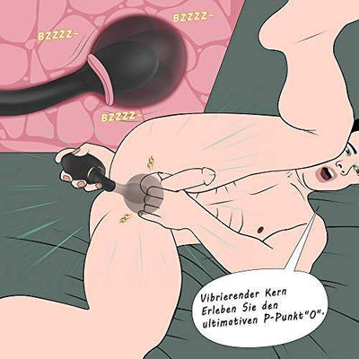 Analvibratoren Aufblasbar Analplug mit 7 Aufblähensmodi Fondlove