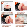 Elektrischer Masturbator Cup Vagina 3D Strucktur  mit 10 Vibrationsmodi