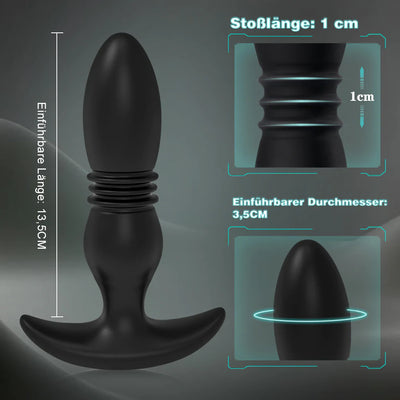 3 Falten Analplug 7 Stoßmodi 7 Vibrationen Anal Toys