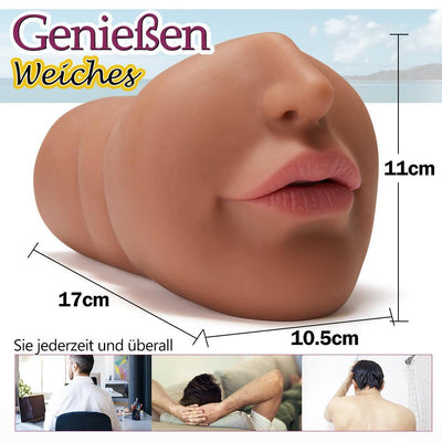 Braune Blowjob Taschenmuschi manueller realistischer Masturbator